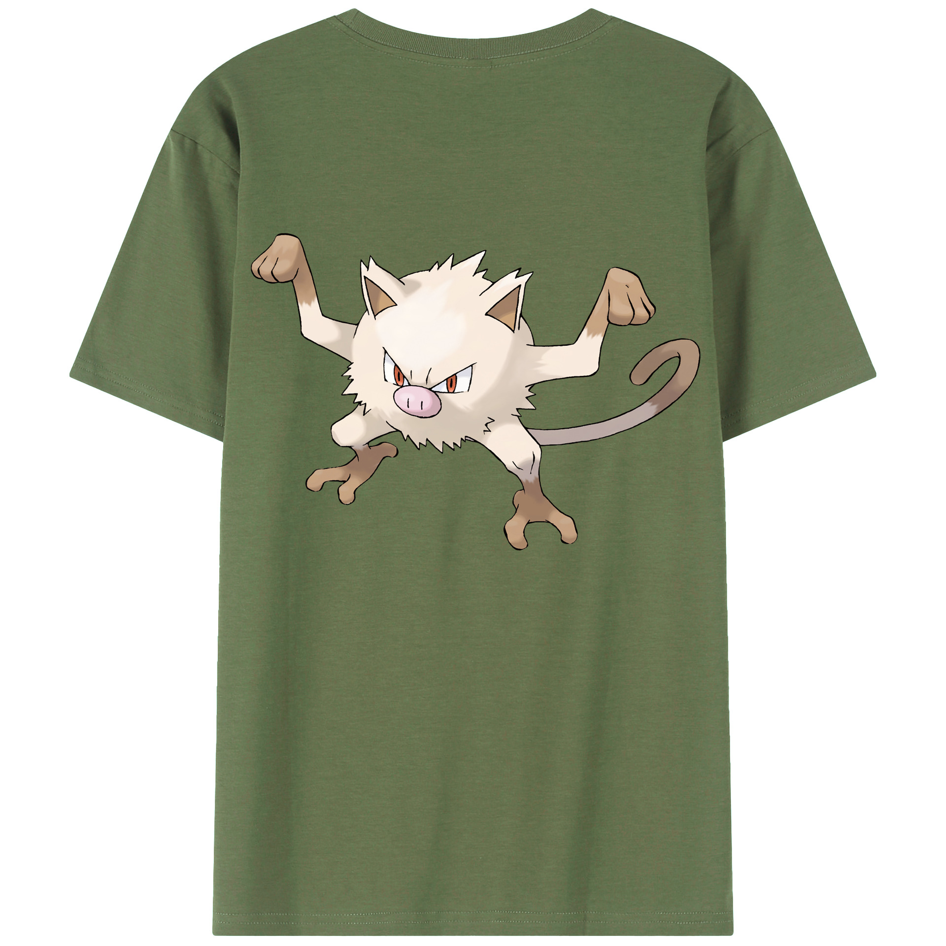 （画像用） ポケットモンスター Pokémon 綿100％ メンズ半袖Tシャツ（バックプリント） 通気性